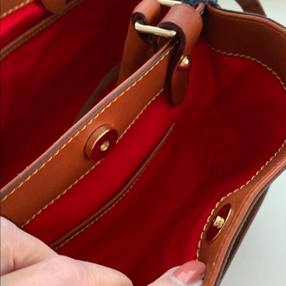 NWT Dooney & Bourke Navy Lg Brenna Bag 2pc Set - Picture 8 of 14